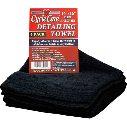 CYCLE CARE FORMULAS 88016 Cycle Care Formulas Micro Fiber Towel - 4 Pack 88016