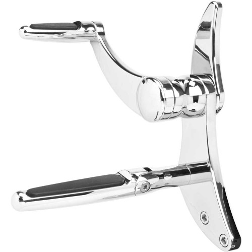 HAWG HALTERS FCKF14CSFR Hawg Halters Forward Control - '14+ Flh - Chrome - Standard - Folding Rubber Inlay Pegs - Solid Lever Fck-F14Cs-Fr