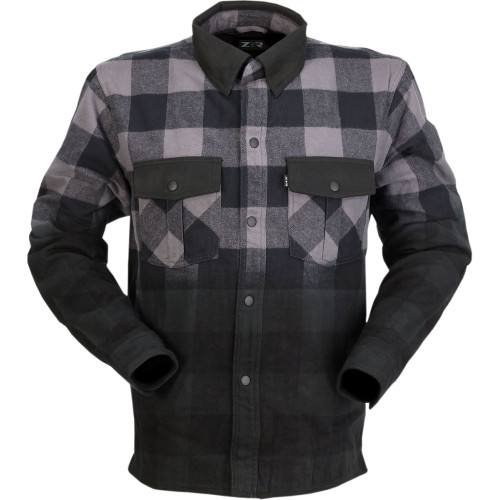 Z1R Duke Ombre Flannel - Gray/Black - Medium