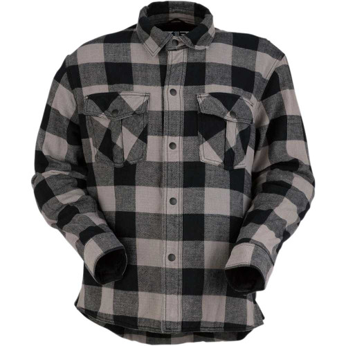Z1R 3040-2552 Z1R Duke Flannel Shirt - Gray/Black - 5Xl