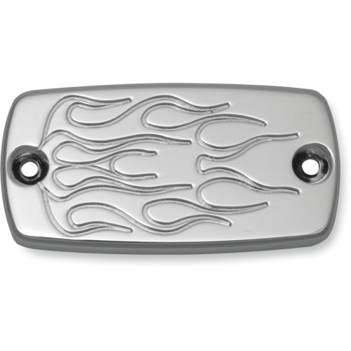 Baron Master Cylinder Cover - Smooth - Honda/Yamaha - Chrome Ba-7626-03
