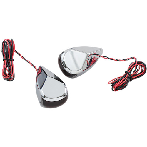 Alloy Art Turn Signal - Chrome - Red/Red Mrl-3C