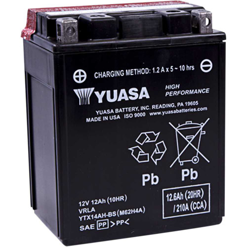 YUASA YUAM62H4A Yuasa Agm Battery - Ytx14Ah-Bs .66 L Yuam62H4A