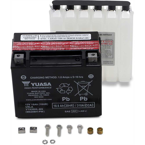 YUASA YUAM620BHPW Yuasa Agm Battery - Ytx20Hl-Bs-Pw .93 L Yuam620Bh-Pw