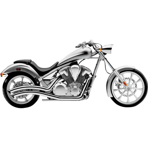 COBRA 1233 Cobra Speedster Swept Exhaust - Chrome - Vt1300 1233