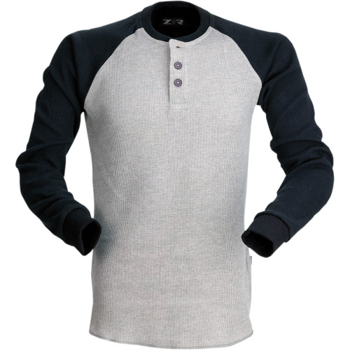 Z1R Waffle Long-Sleeve Shirt - Gray - Medium