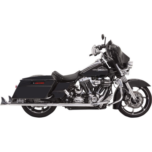 Bassani Xhaust Fishtail Mufflers - Chrome - W/Out Baffle - 33" - '95-'16 Touring 1F17E33 Bassani Xhaust Fishtail Mufflers - Chrome - W/Out Baffle - 33" - '95-'16 Touring 1F17E33