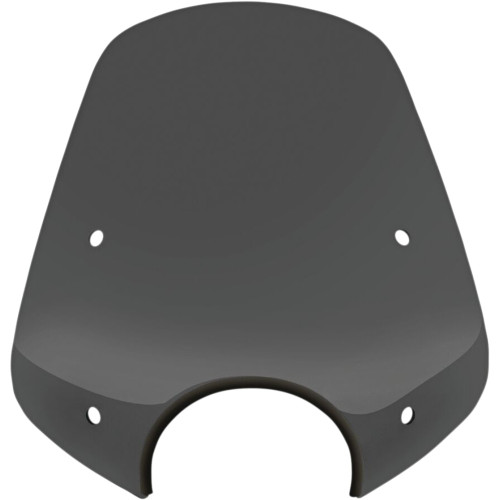 Memphis Shades Pop Top Windshield - 7" Headlight Cut Out - Dark Black Smoke Mep55110