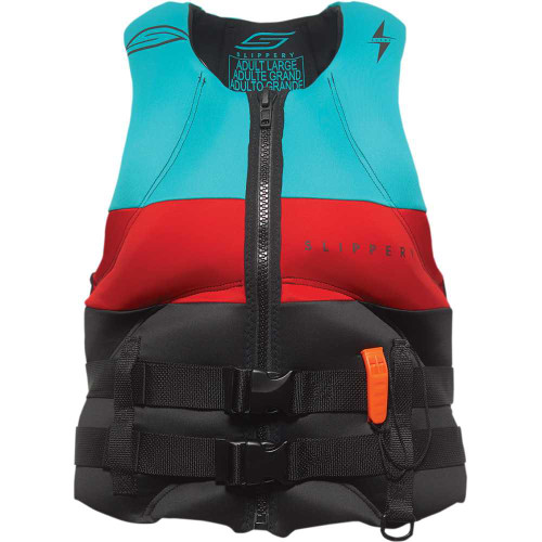 SLIPPERY 3240-0910 Slippery Surge Neo Vest - Black/Aqua - 3Xl