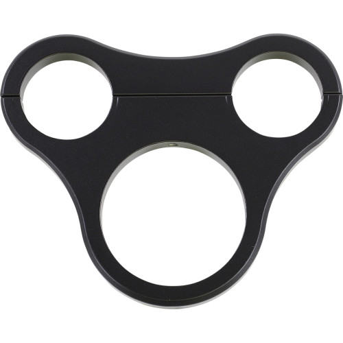 Drag Specialties 1.5" T-Bar Gauge Mount - Flat Black - For Mini Gauge