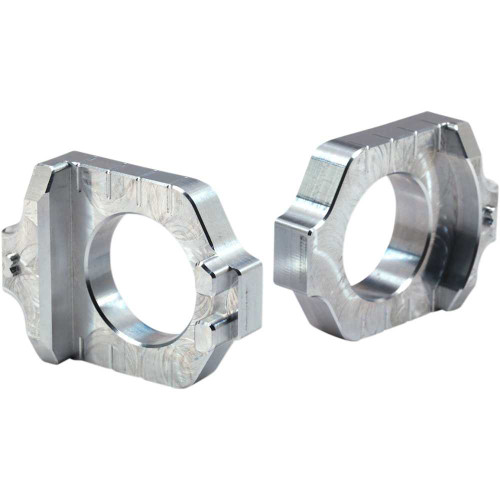 WORKS CONNECTION 17310 Works Connection Elite Axle Block - Silver - Kawasaki/Suzuki 17-310