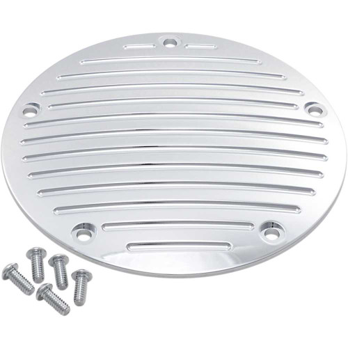 PRO-ONE PERF.MFG. 203860 Pro-One Perf.Mfg. Millennium Derby Cover - Ball Milled - Chrome 203860