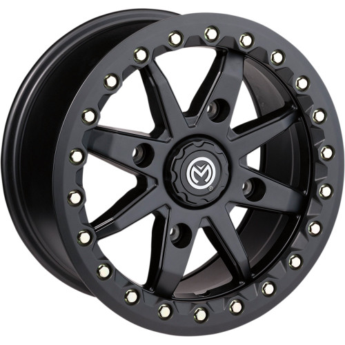 Moose Utility Wheel - 544X Beadlock - Front/Rear - Black - 14X7 - 4/110 - 5+2 544Bl147110Sb54