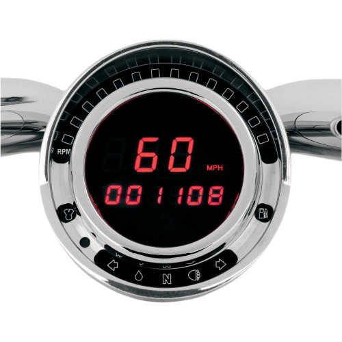 DAKOTA DIGITAL BD140R Dakota Digital Big Dog Direct Plug-In Speedometer - Red Led Bd-140-R