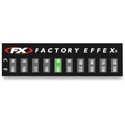 FACTORY EFFEX 0890225 Factory Effex Temperature Sticker 08-90225