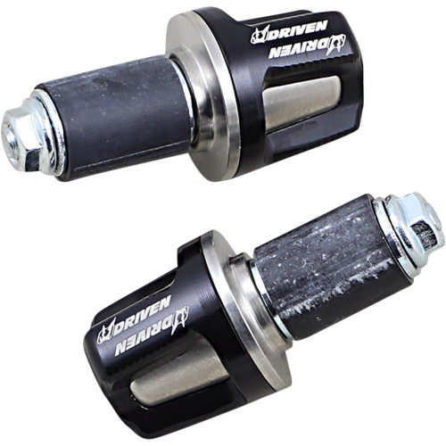 Driven Racing Bar Ends - Revolt - Black Dbew-Re-Bk
