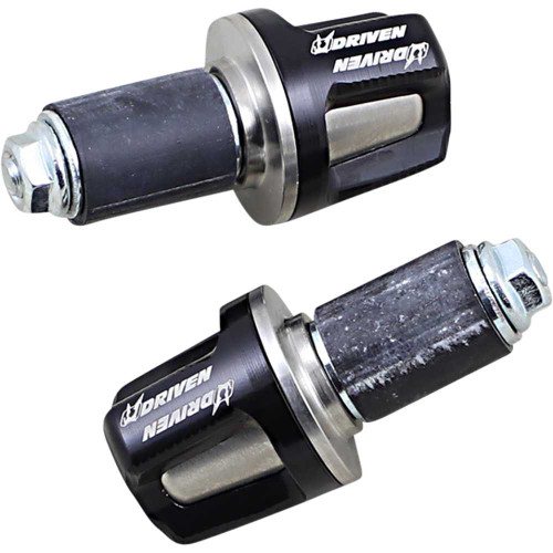 DRIVEN RACING DBEWREBK Driven Racing Bar Ends - Revolt - Black Dbew-Re-Bk