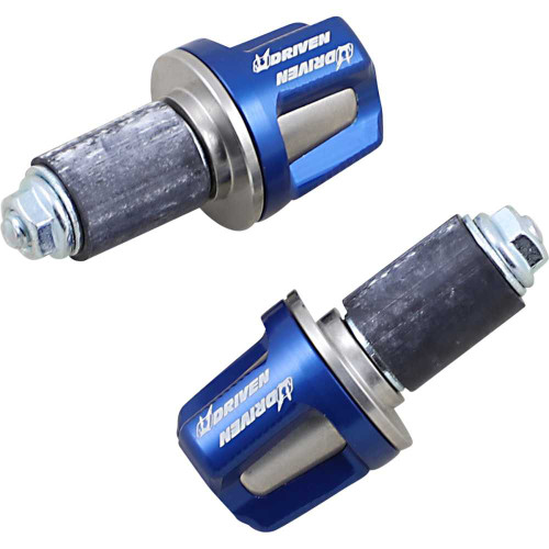 DRIVEN RACING DBEWREBL Driven Racing Bar Ends - Revolt - Blue Dbew-Re-Bl