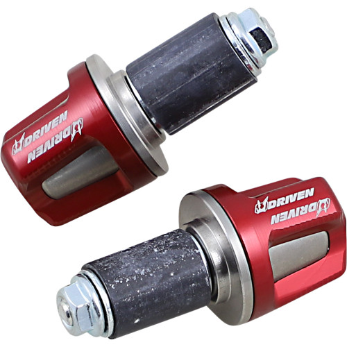 Driven Racing Bar Ends - Revolt - Red Dbew-Re-Rd
