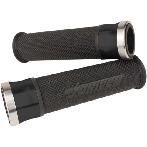 DRIVEN RACING DHSBK Driven Racing Grips - Halo - Black/Black Dhs-Bk