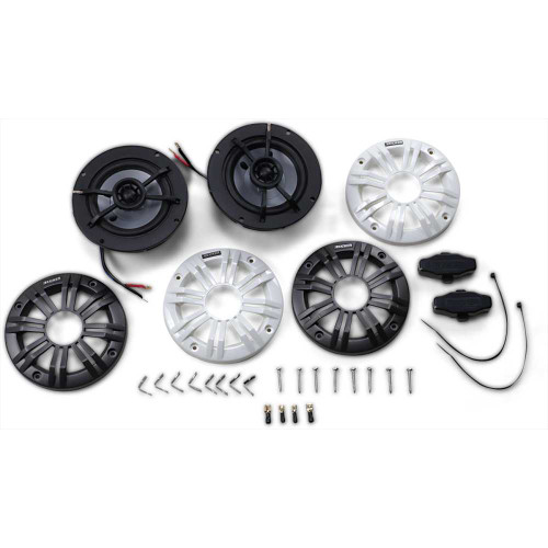 KICKER 45KM42 Kicker All-Weather 4" 2-Way 2 Ohm Speakers 45Km42