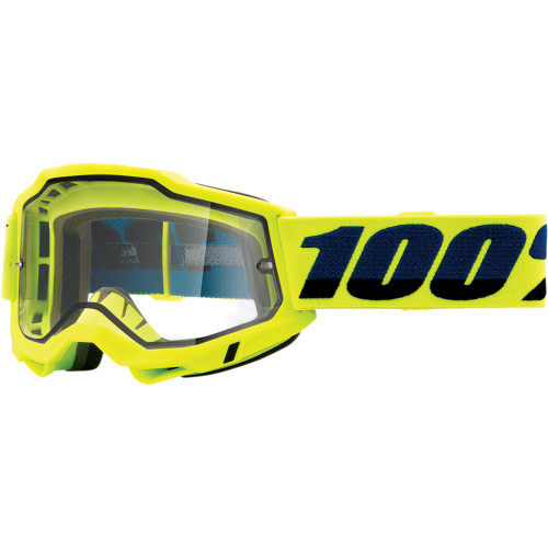 100% Accuri 2 Enduro Goggles - Fluo Yellow - Clear 50015-00003 100% Accuri 2 Enduro Goggles - Fluo Yellow - Clear 50015-00003