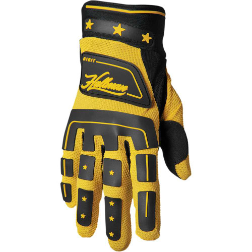 THOR 3330-6778 Thor Hallman Digit Gloves - Black/Yellow - Medium