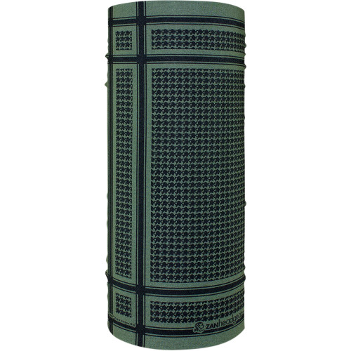 Zan Headgear Motley Tube - Houndstooth Olive T235