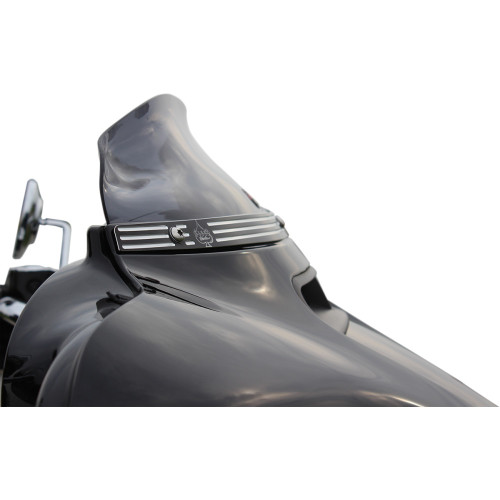 Klock Werks Flare Windshield - 4" - Dark Smoke - '14-'23 Flh Kww-01-0405