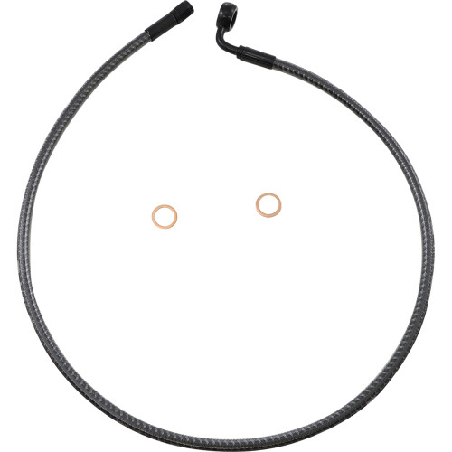Magnum Shielding Brake Line - Front - 12 Mm - 90 - 32" - Karbonfibr As778032