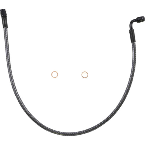 MAGNUM SHIELDING AS77224 Magnum Shielding Brake Line - Front - 10 Mm - 90 - 24" - Karbonfibr As77224