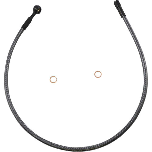 MAGNUM SHIELDING AS77628 Magnum Shielding Brake Line - Front - 10 Mm - 180 - 28" - Karbonfibr As77628
