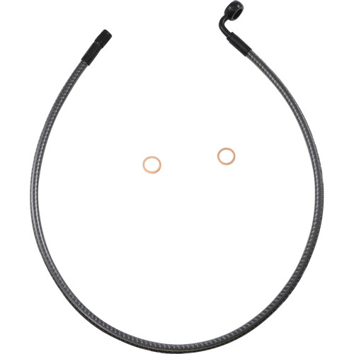 Magnum Shielding Brake Line - Front - 12 Mm - 90 - 30" - Karbonfibr As778030