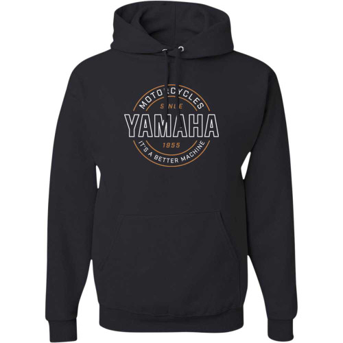 YAMAHA APPAREL NP21SM19722X Yamaha Apparel Yamaha Better Machine Hoodie - Black - 2Xl Np21S-M1972-2X