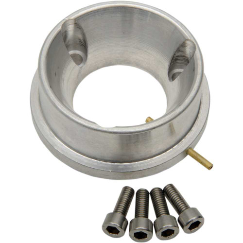 WSM 00666001 Wsm Carburetor Adapter With Oil Injection - Silver - 38 Mm 006-660-01