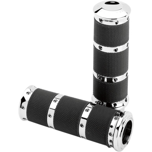 Performance Machine (Pm) Grips - Xl - Tbw - Chrome 0063-2018-Ch