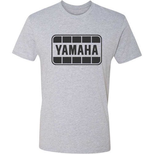YAMAHA APPAREL NP21SM1966M Yamaha Apparel Yamaha Retro T-Shirt - Gray/Black - Medium Np21S-M1966-M