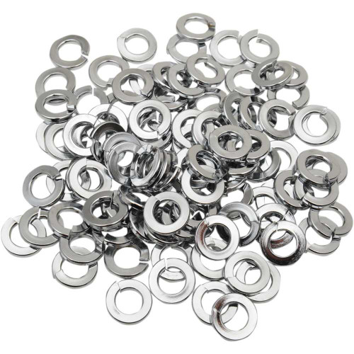 DRAG SPECIALTIES DS-190651 Drag Specialties Washers - Lock - 1/4" - Chrome