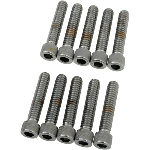 DRAG SPECIALTIES DS-190538 Drag Specialties Bolts - Socket-Head - Knurled - 1/4-20 X 1-1/4"