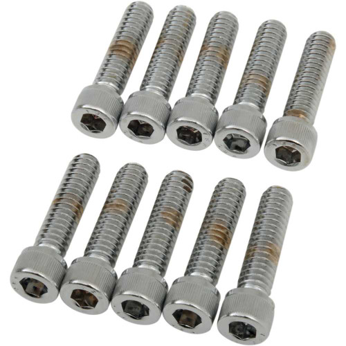 DRAG SPECIALTIES DS-190537 Drag Specialties Bolts - Socket-Head - Knurled - 1/4-20 X 1"