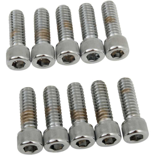 DRAG SPECIALTIES DS-190535 Drag Specialties Bolts - Socket-Head - Knurled - 1/4-20 X 3/4"