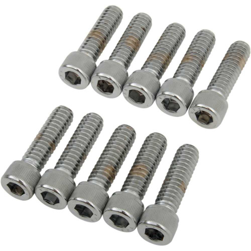 DRAG SPECIALTIES DS-190536 Drag Specialties Bolts - Socket-Head - Knurled - 1/4-20 X 7/8"