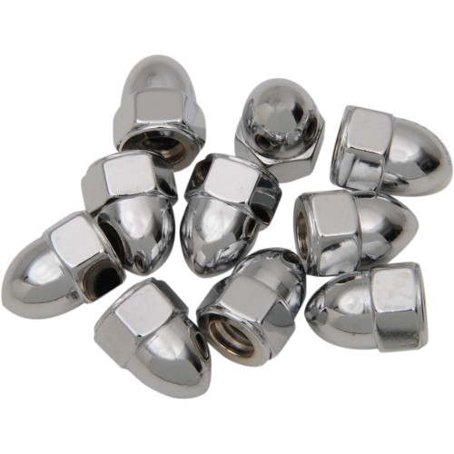 Drag Specialties Nut - Acorn - Chrome - 1/4"-28