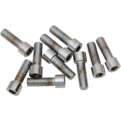 Drag Specialties Bolts - Socket-Head/Replacement - Smooth/Fine Thread - 1/4"-28 X 3/4" - 10 Pack