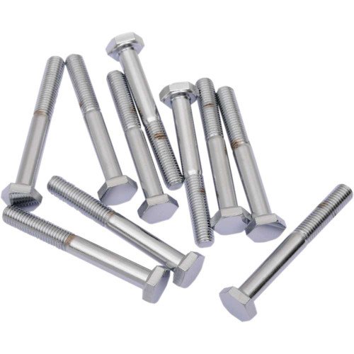 DRAG SPECIALTIES DS-190632 Drag Specialties Bolts - Hex Head/Replacement - Fine Thread - 1/4"-28 X 1-3/4" - 10 Pack