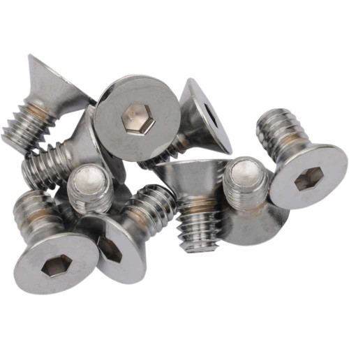 DRAG SPECIALTIES DS192357 Drag Specialties Bolts - Flat-Head - Chrome - 1/4"-20 X 1/2"