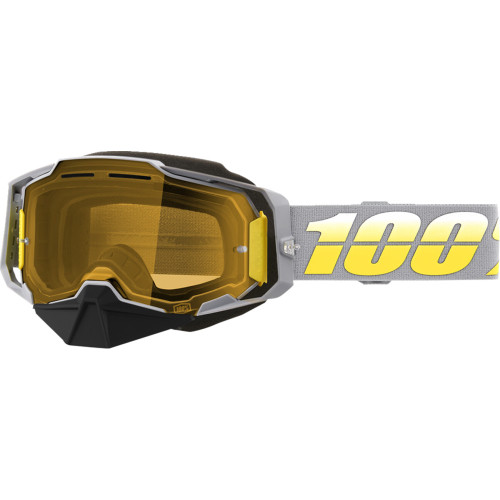 100% Armega Snow Goggles - Complex - Yellow 50007-00005