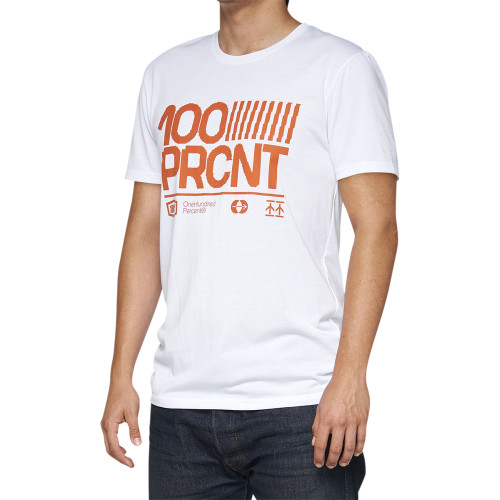 100% Tech Surman T-Shirt - White - Medium 35031-000-11