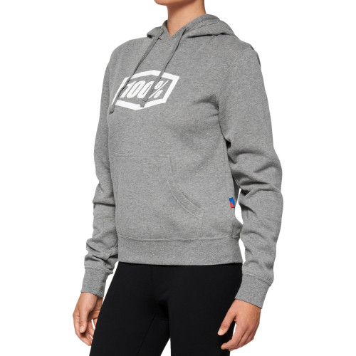 100% Women'S Icon Hoodie - Heather Gray - Large 20031-00006 100% Women'S Icon Hoodie - Heather Gray - Large 20031-00006