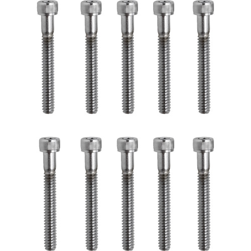 Drag Specialties Bolts - Socket-Head - Replacement - Knurled/Coarse Thread - #10-24 X 1-1/2" - 10 Pack